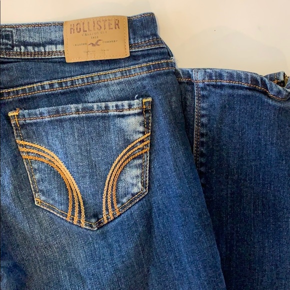 Hollister Skinny Jeans Size 1 Dark Distressed - Picture 5 of 8